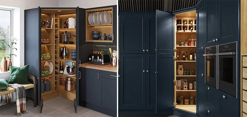 نکاتی جالب درباره کابینت کنج و پنتری شیک که آشپزخانه شما را متحول می‌کنند