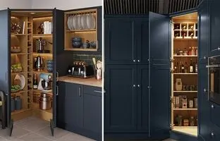 نکاتی جالب درباره کابینت کنج و پنتری شیک که آشپزخانه شما را متحول می‌کنند