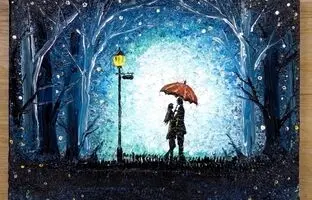 (ویدئو) آموزش نقاشی: قرار عاشقانه در زیر مهتاب رو به همین زیبایی بکش