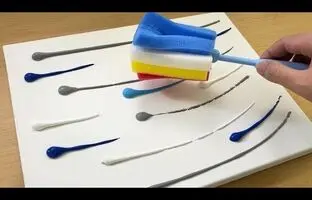(ویدئو) آموزش نقاشی: با رنگ آبی و صورتی یه نقاشی دلنشین بکش