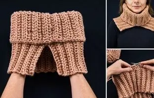 (ویدئو) آموزش بافتنی: این گردنی زمستانی شیک رو نیم ساعته برای خودت بباف