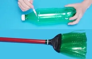 (ویدئو) با بطری پلاستیکی نوشابه یه جاروی دستی درست کن
