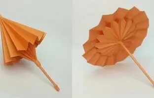 (ویدئو) آموزش کاردستی: ساخت یک چتر جمع شونده با کاغذ