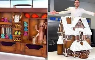 (ویدئو) آثار هنری باورنکردنی با شکلات!