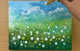 (ویدئو) آموزش نقاشی: به همین سادگی یه دشت سرسبز زیبا بکش
