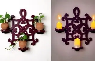 (ویدئو) جاشمعی دکوری دیواری رو خیلی ساده خودت بساز