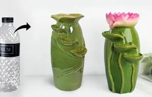 (ویدئو) این آبنمای دکوری رو فقط با کمک یه بطری آب بساز