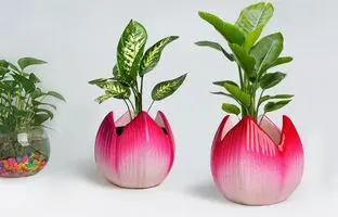 (ویدئو) این گلدون زیبا رو خیلی ساده وسریع میتونی توی خونه درست کنی