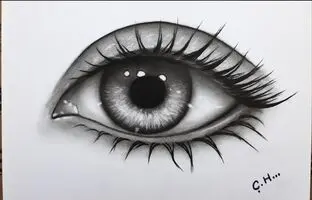 (ویدئو) آموزش طراحی حرفه‌ای چشم با مداد و ماژیک