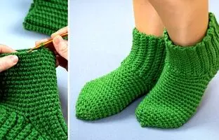 (ویدئو) آموزش بافت یک جوراب روفرشی زمستانی به روشی ساده