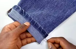 (ویدئو) چطور با نخ و سوزن شلوار جین را به طور اصولی کوتاه کنیم