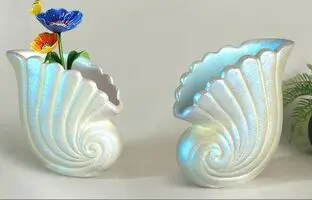 (ویدئو) این گلدان زیبا به شکل صدف حلزونی رو خودت بساز
