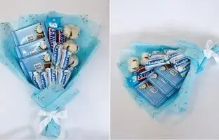 (ویدئو) دسته کردن شکلات برای هدیه با یک طیف رنگی جذاب