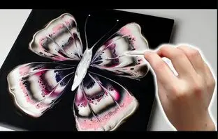 (ویدئو) بدون نیاز به قلم مو یه تابلوی حرفه ای زیبا بکش