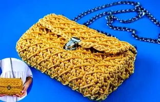 (ویدئو) برای مهمونی دنبال یه کیف متفاوت میگردی؟ چرا برای خودت یکی نمی بافی!