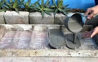 (ویدئو) نحوه ساخت یک گلدان زیبا و ارزان با بطری پلاستیکی و سیمان