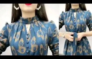 (ویدئو) آموزش خیاطی: دوخت یقه ی بسته برای شومیز