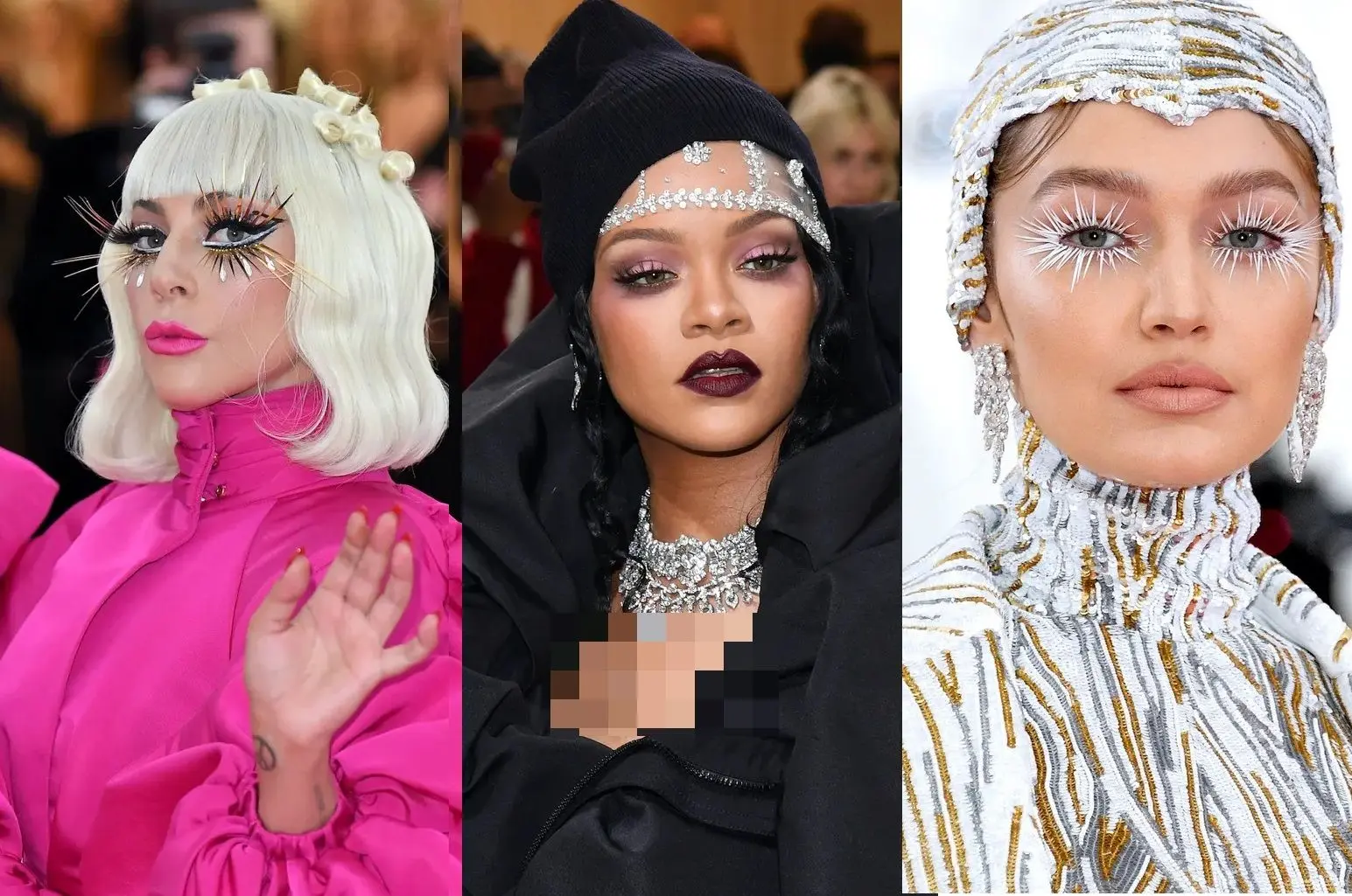 (تصاویر) جذاب ترین میکاپ های ستارگان در مراسم مت گالا را از دست ندهید