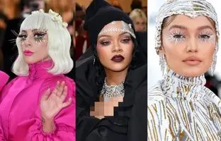 (تصاویر) جذاب ترین میکاپ های ستارگان در مراسم مت گالا را از دست ندهید