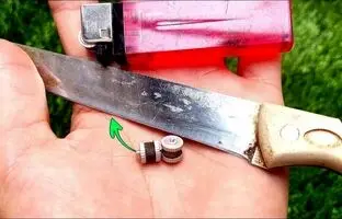 (ویدئو) اگر چاقو کُند شد، با این روش ساده و جدید مثل تیغ جراحی تیزش کنید