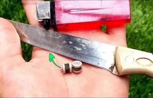(ویدئو) اگر چاقو کُند شد، با این روش ساده و جدید مثل تیغ جراحی تیزش کنید