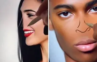 (ویدئو) آموزش حرفه ای طراحی بینی