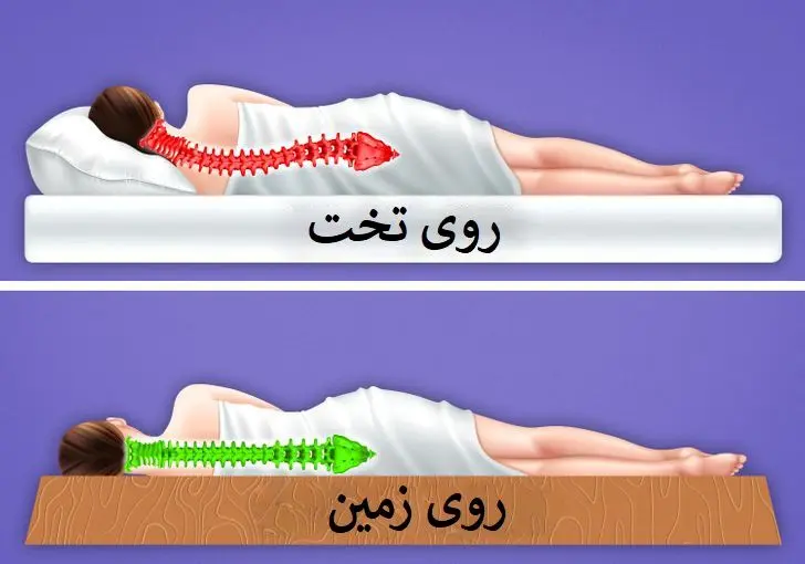 فوایدخوابیدن روی زمین رو می دونی؟