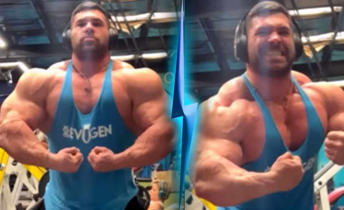 (عکس) رونمایی درک لانسفورد، قهرمان مسترالمپیا 2023 از همسر و دختر چند ماهه اش