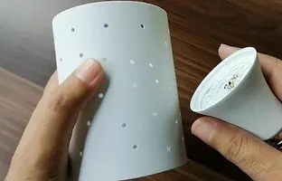 (ویدئو) نحوه درست کردن یک چراغ دیواری ساده و ارزان با لوله پلیکا و لامپ LED