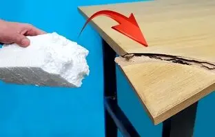 (ویدئو) روشی خلاقانه و ساده برای تعمیر شکستگی میز چوبی