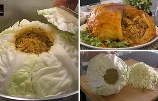 (ویدئو) طرز تهیه کلم برگ درسته شکم پر، مهمونات رو با این غذای متفاوت شگفت زده کن
