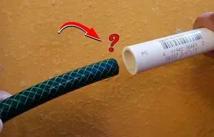 (ویدئو) چگونه شلنگ را بدون نیاز به شیر آب به لوله PVC وصل کنیم؟