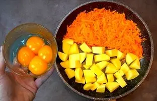 (ویدئو) با 2عدد سیب زمینی، یه هویج و تخم مرغ یه نهار خوشمزه واسه خودت درست کن