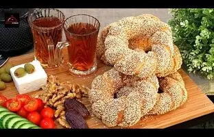 (ویدئو) طرز تهیه نان ترکی کنجدی، نرم و خوشمزه
