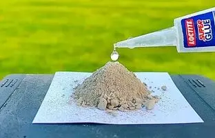 (ویدئو) چطور با سیمان یک چسب قدرتمند را در یک دقیقه بسازیم؟