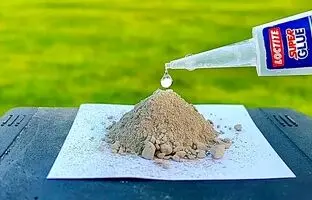 (ویدئو) چطور با سیمان یک چسب قدرتمند را در یک دقیقه بسازیم؟