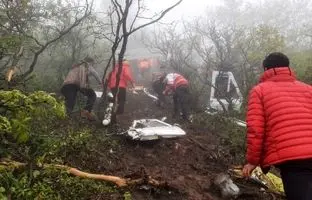 (ویدئو 16+) ویدئوی جدیدی از محل حادثه سقوط بالگرد رئیس جمهور