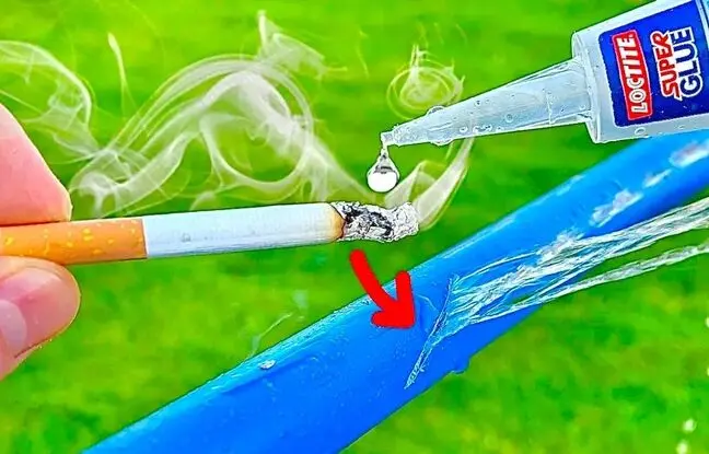 (ویدئو) ایده های جالب برای تعمیر وسایل پلاستیکی با چسب و خاکستر سیگار