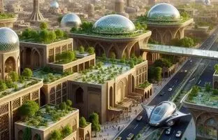 تصویرسازی جالب هوش مصنوعی از شهر «یزد» در سال 3024