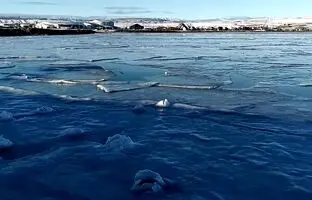 (ویدئو) یخ زدن اقیانوس در جنوب شیلی