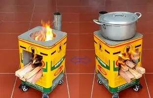 (ویدئو) ساخت اجاق هیزمی دودکش‌دار با قوطی حلب روغن: یه ایده خلاقانه و کاربردی!