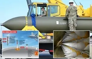 بمب سنگرشکن GBU-57 چه ویژگی‌هایی دارد؟ + ویدیو