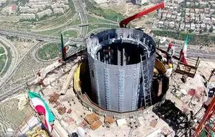 تصاویر جالب از مراحل ساخت برج میلاد + ویدئو