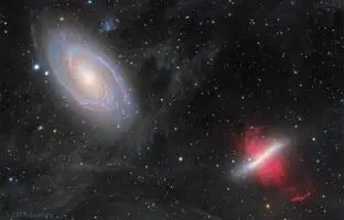 تصویر روز ناسا: جنگ کهکشان‌ها؛ M81 در مقابل M82

