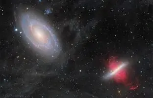 تصویر روز ناسا: جنگ کهکشان‌ها؛ M81 در مقابل M82
