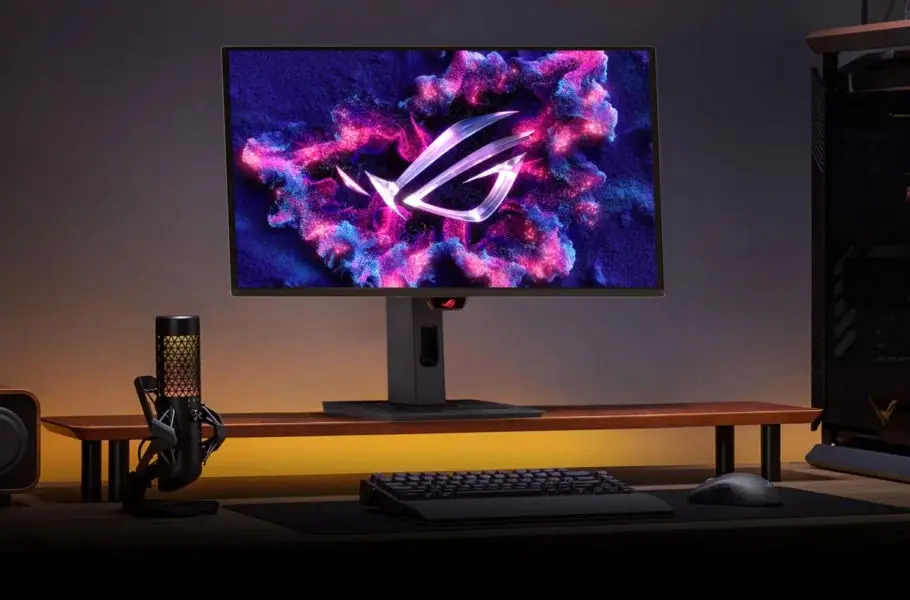 مانیتور گیمینگ جدید ایسوس معرفی شد؛ 26.5 اینچی 4K با پنل 240 هرتزی QD-OLED