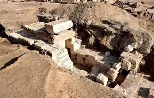 معبد مصری «خدای کودک» از زیر خاک بیرون آمد