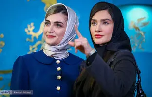  استایل جالب الناز ملک و ساناز سعیدی در فوتوکال فیلم «پیش‌مرگ» + تصاویر