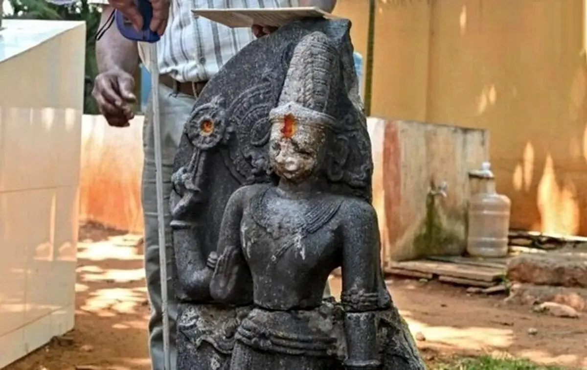مجسمه ۷۰۰ ساله «ویشنو، خدای هندو» در ساحل