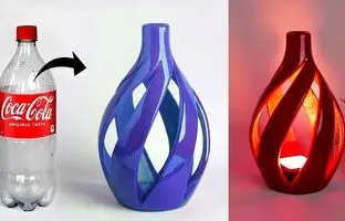 نحوه ساخت یک چراغ خواب زیبا با بطری پلاستیکی + ویدئو